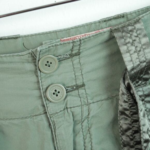 Vintage Y2K Abercrombie & Fitch Cargo Pants Size 10 Military Paratrooper Baggy - Picture 2 of 15